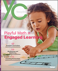 Cover of summer 2017 issue of Young Children.