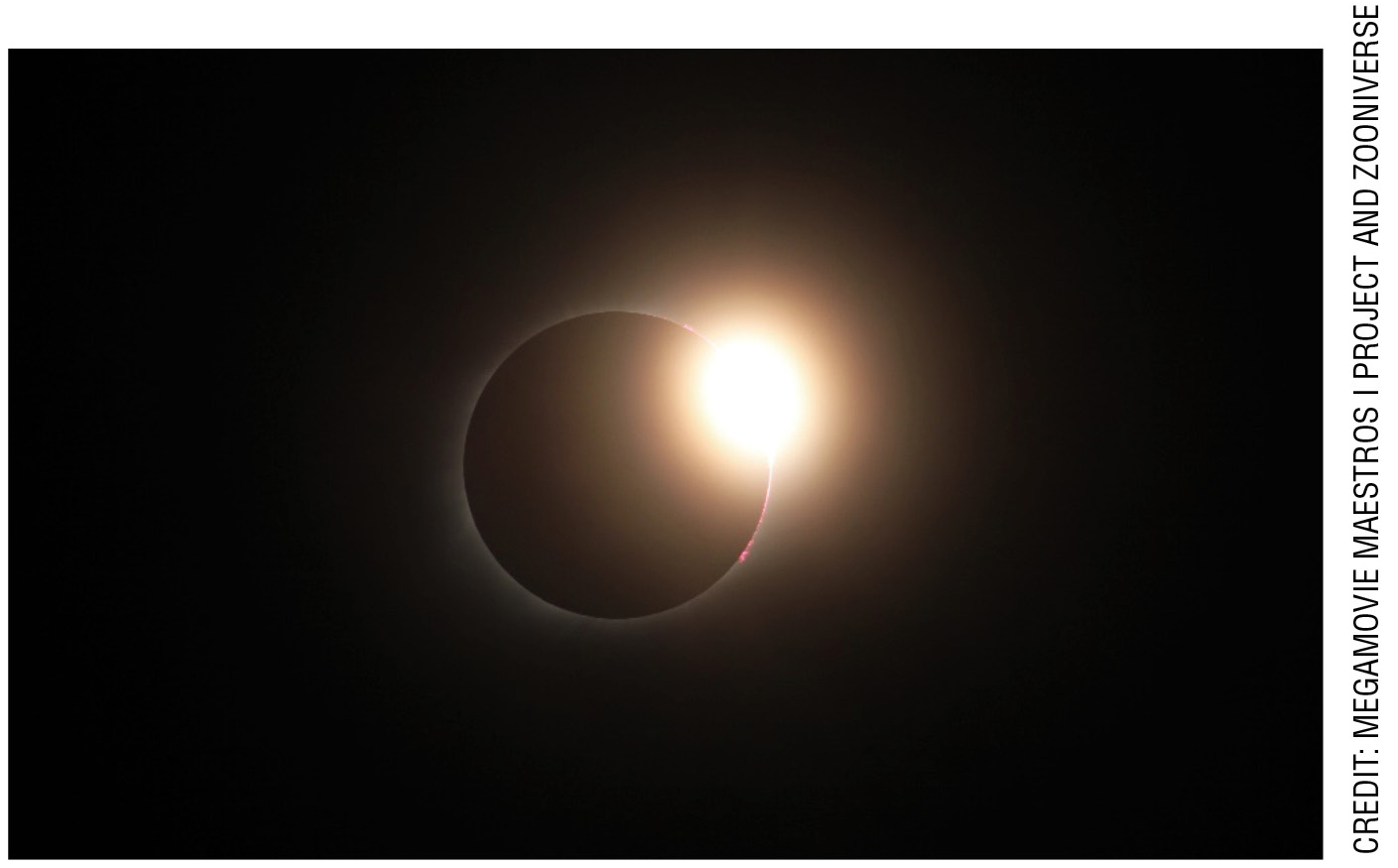 Figure 1 Image of the Diamond Ring Effect during a solar eclipse.